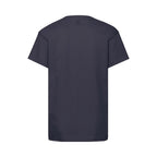Branded Kids' Cotton Crew Neck T-Shirt in Dark Navy