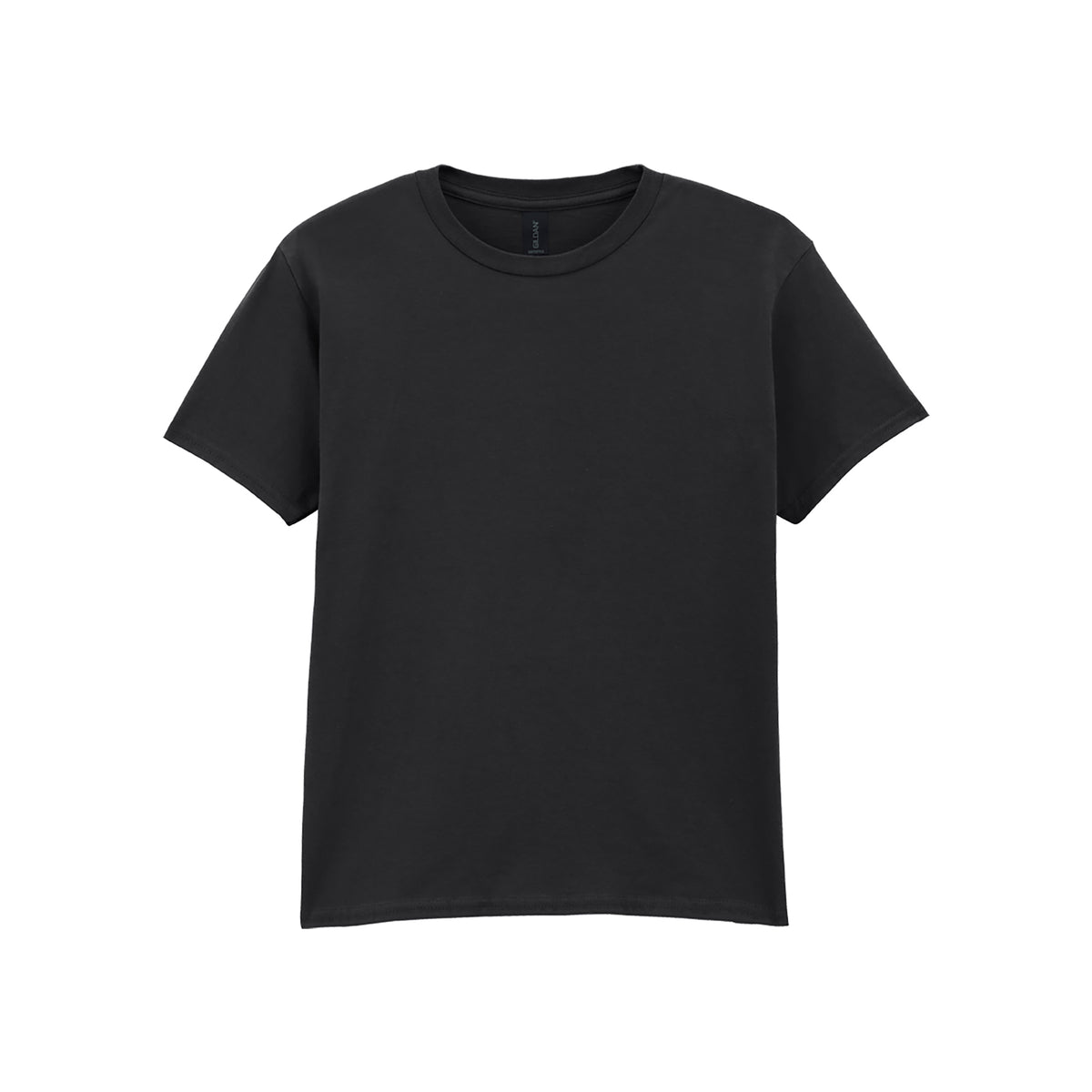 Branded Kids' Soft Ringspun Cotton T-Shirt in Black
