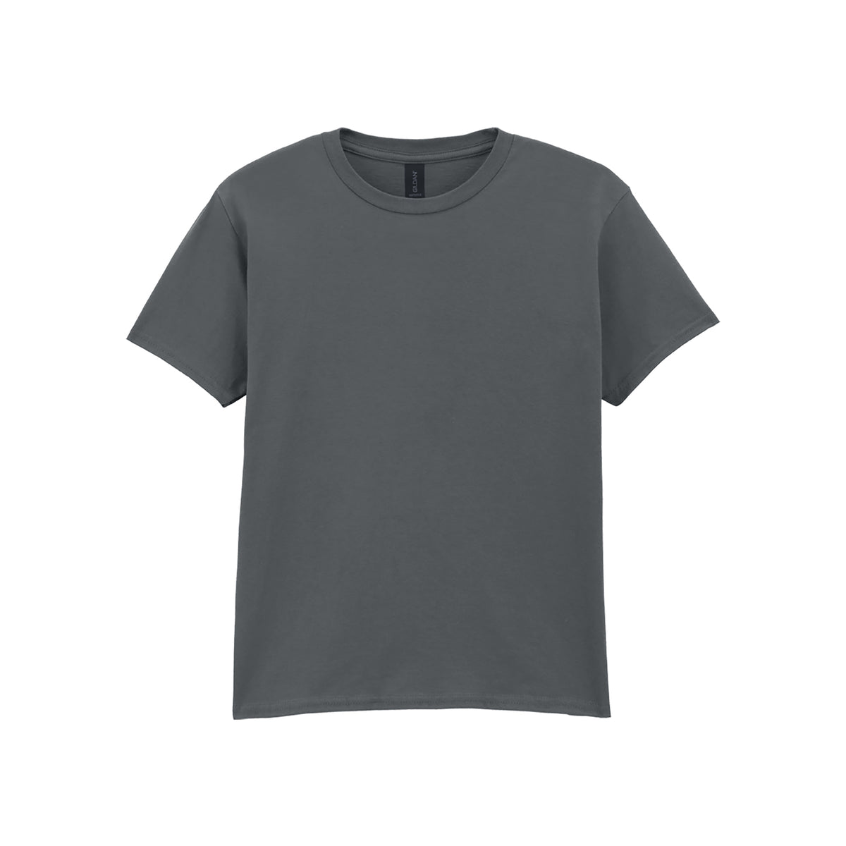 Branded Kids' Soft Ringspun Cotton T-Shirt in Charcoal
