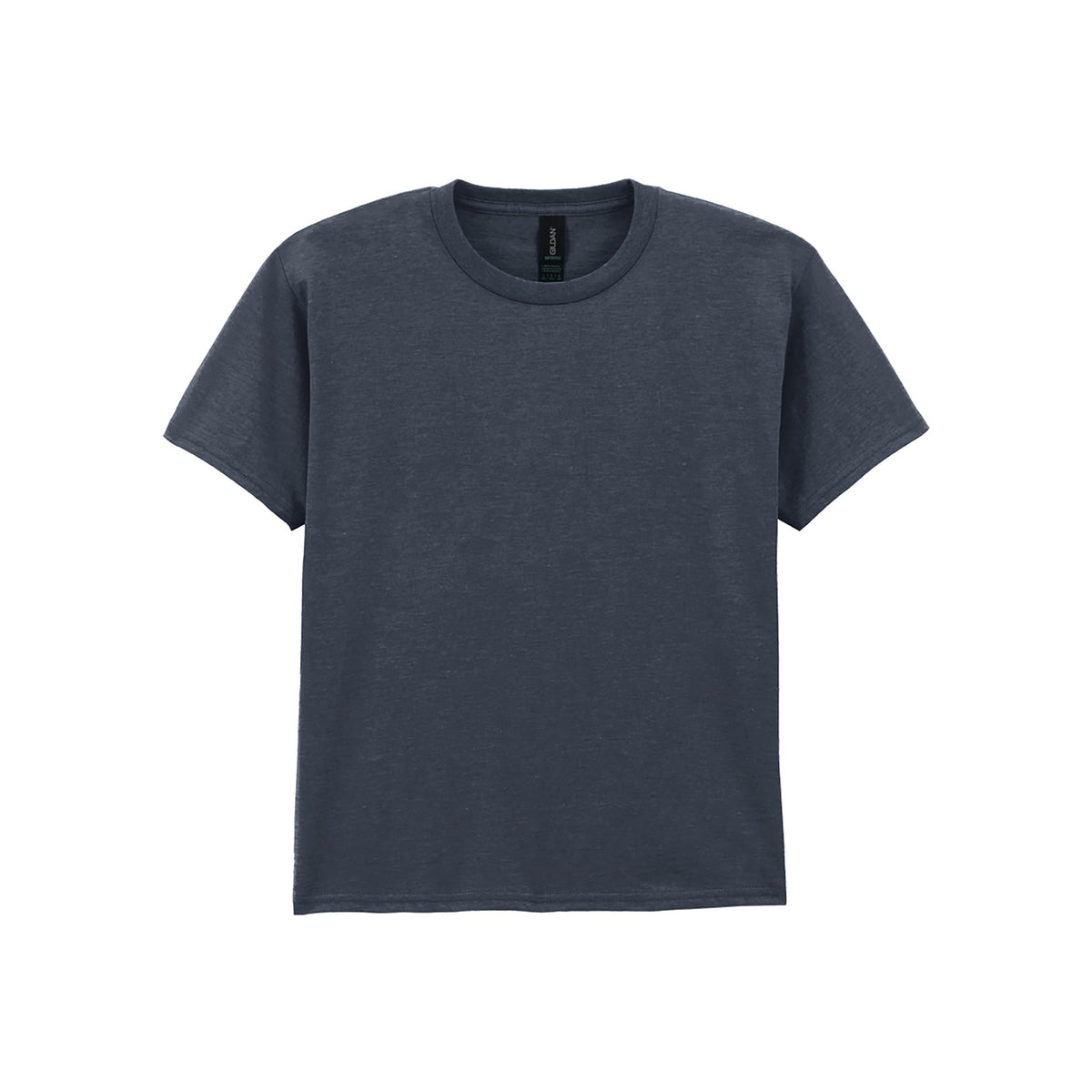 Branded Kids' Soft Ringspun Cotton T-Shirt in Dark Heather
