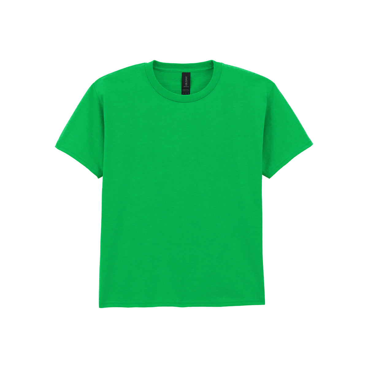 Branded Kids' Soft Ringspun Cotton T-Shirt in Irish Green