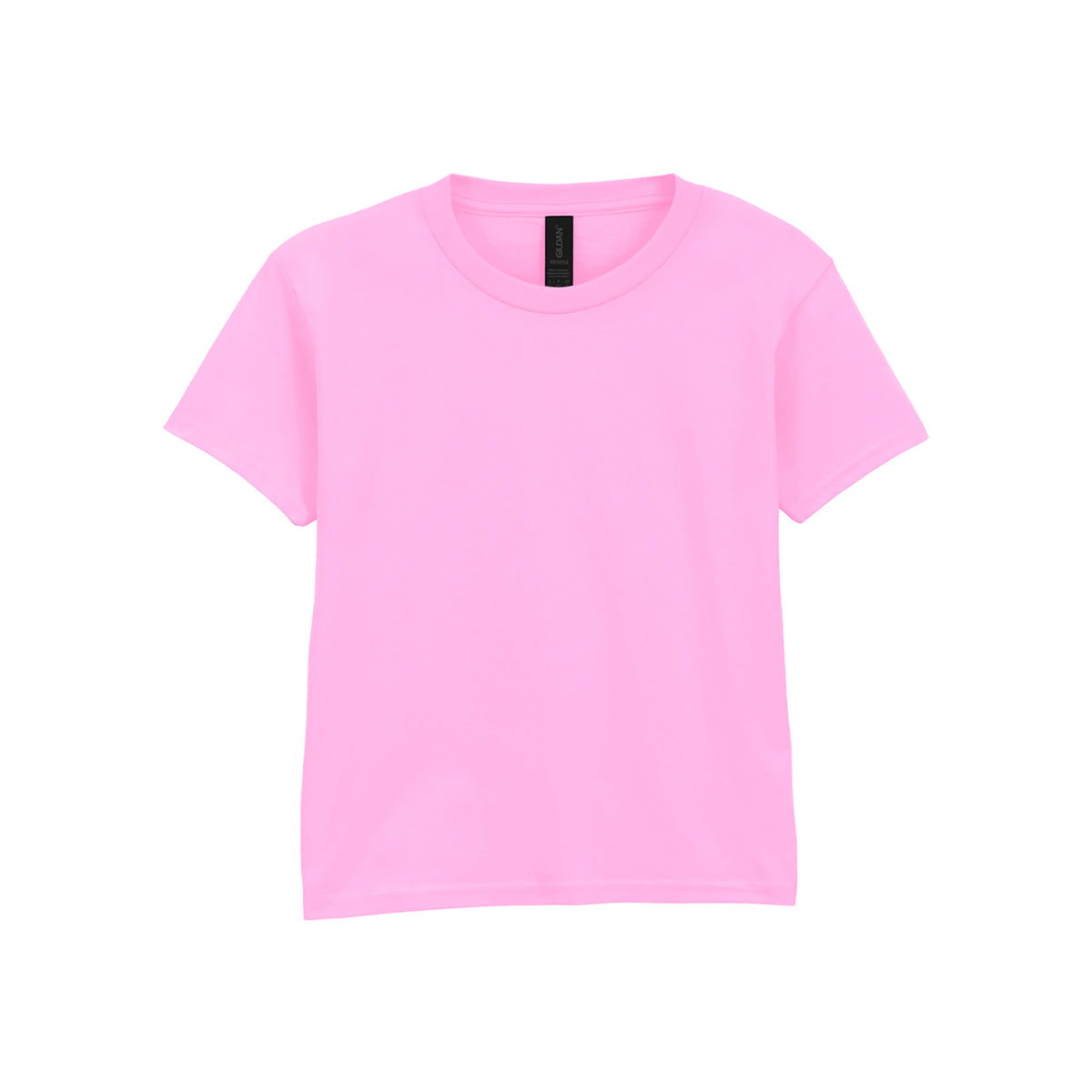 Branded Kids' Soft Ringspun Cotton T-Shirt in Light Pink