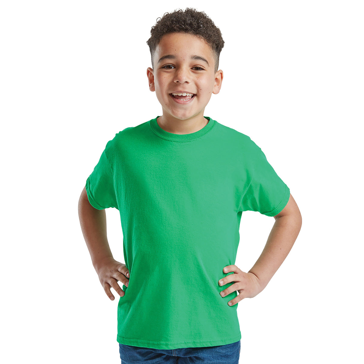 Branded Kids' Soft Cotton Crew Neck T-Shirt