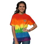 Branded Rainbow Tie-Dye Heavyweight Cotton T-Shirt
