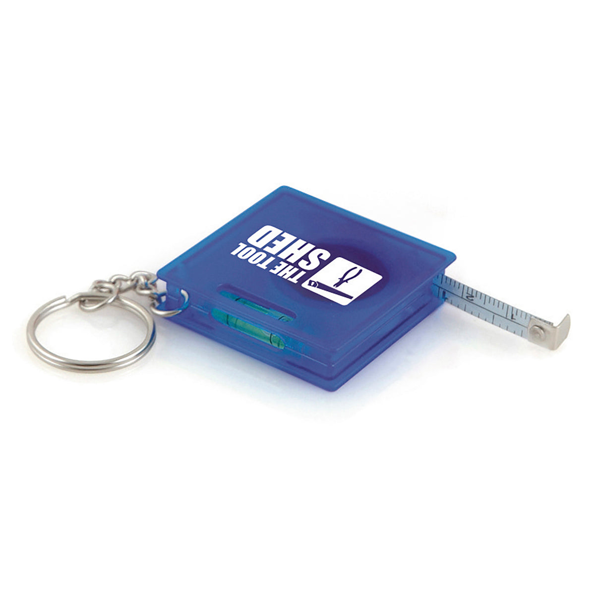 Branded Keyring Tape Measure with Spirit Level