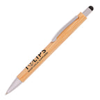 Branded Bamboo Ball Pen with Stylus