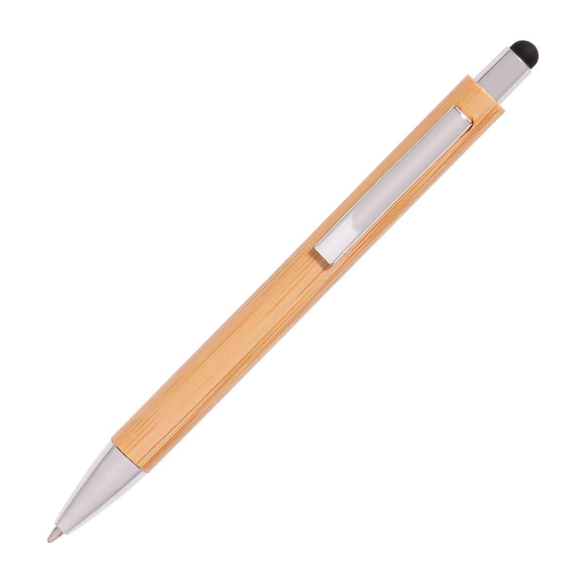 Branded Bamboo Ball Pen with Stylus