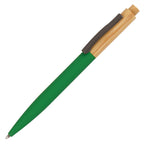 Branded Bamboo Ball Pen with Soft-Touch Barrel