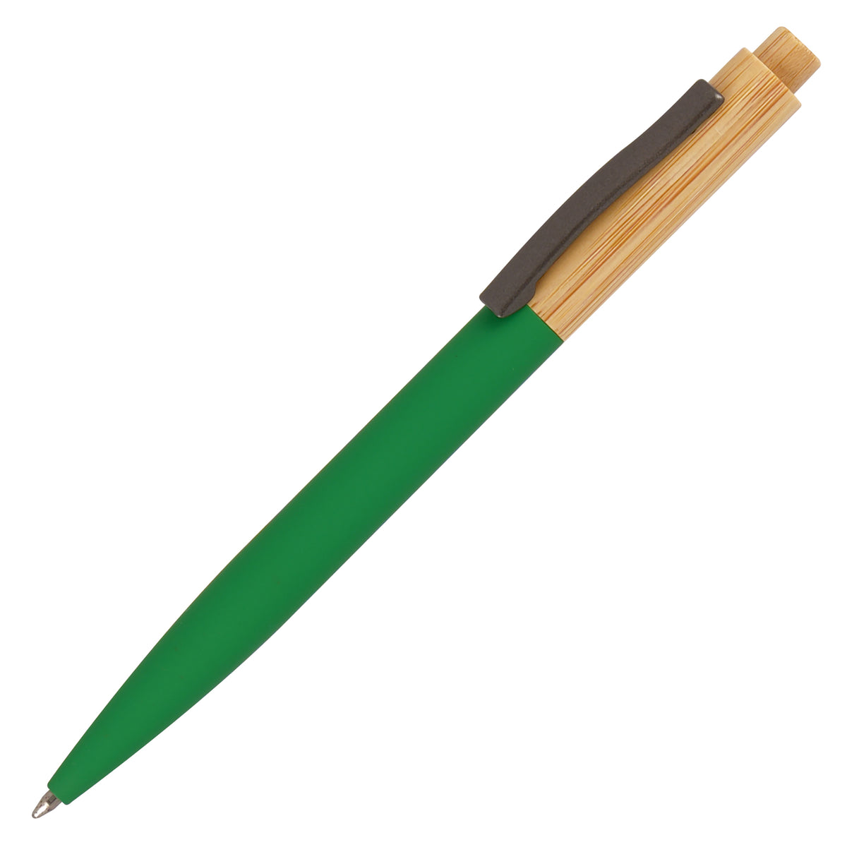 Branded Bamboo Ball Pen with Soft-Touch Barrel