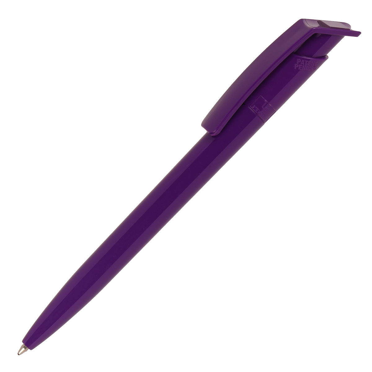 Branded Social Plastic Ball Pen with Jumbo Refill in PURPLE