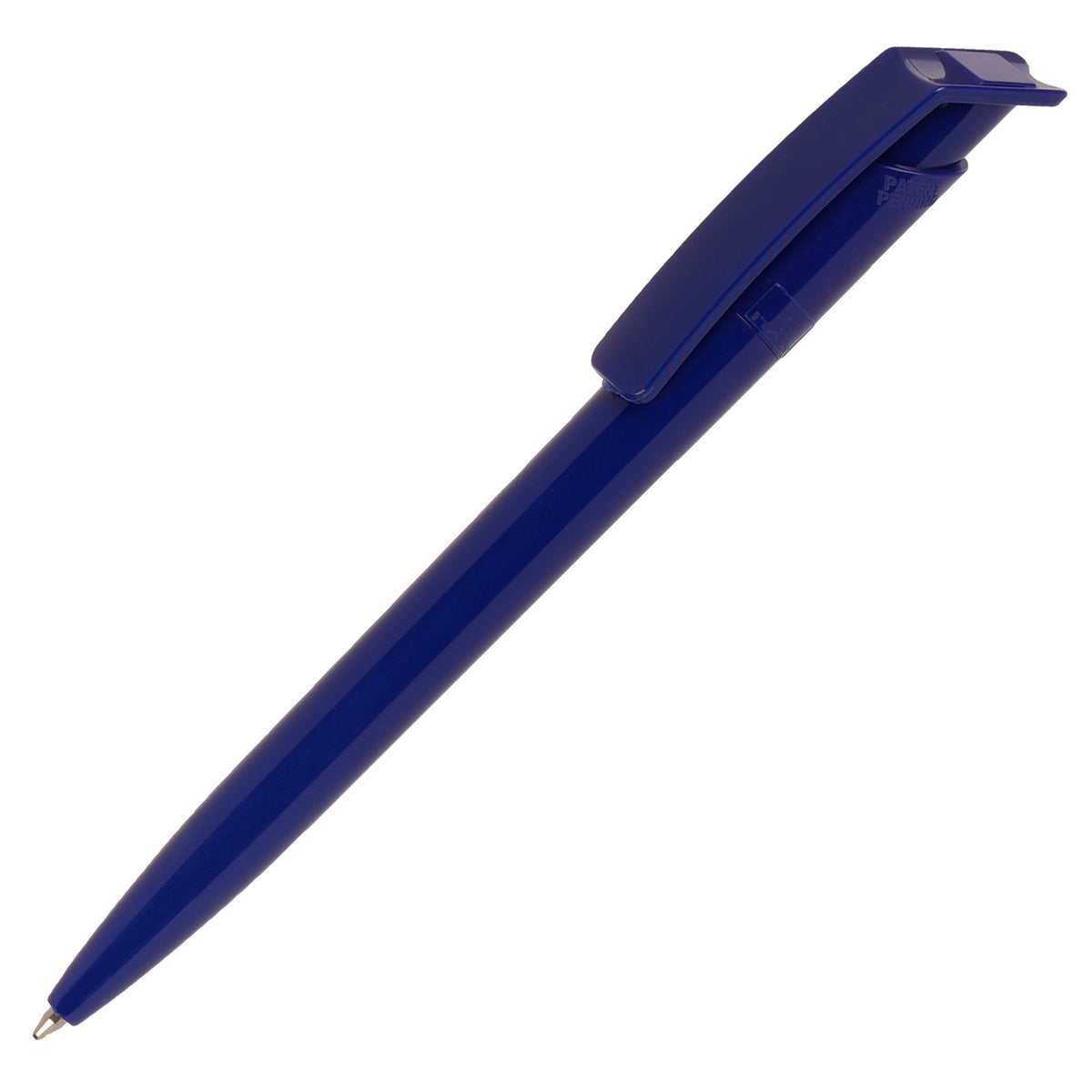 Branded Social Plastic Ball Pen with Jumbo Refill in ROYAL BLUE