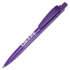 Branded Shell Waste and Recycled ABS Ball Pen in PURPLE