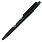 Branded Italian-Made RPET Push-Action Ball Pen in BLACK