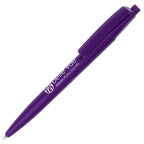 Branded Italian-Made RPET Push-Action Ball Pen in PURPLE