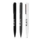 Branded Recycled Brass Twist Ball Pen with Chrome Clip