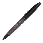 Branded Satin Metal Twist Action Ball Pen in GUN METAL