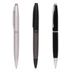 Branded Satin Metal Twist Action Ball Pen