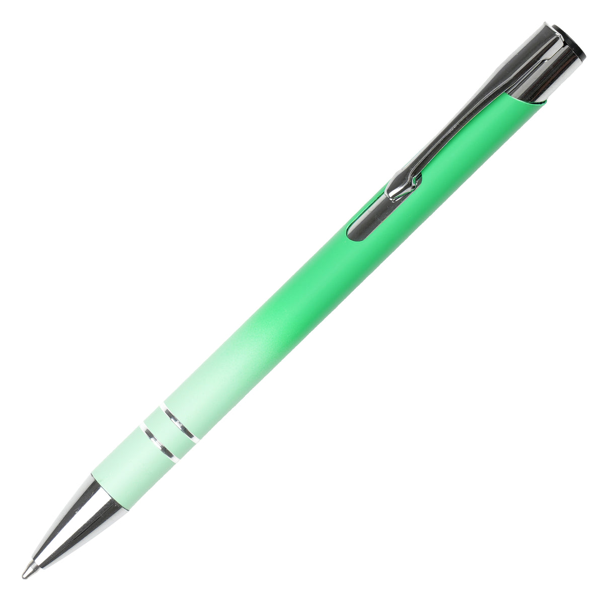 Branded Recycled Aluminium Ombre Ball Pen with Metal Clip