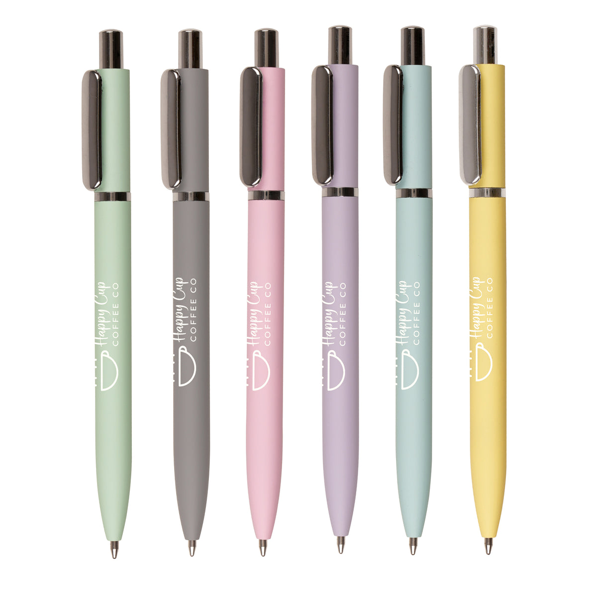 Branded Pastel Soft Feel Recycled Aluminium Ball Pen