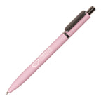 Branded Pastel Soft Feel Recycled Aluminium Ball Pen in PASTEL PINK
