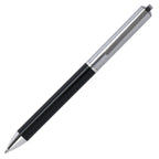Branded Glossy Ball Pen with Hinged Clip and Chrome Trim
