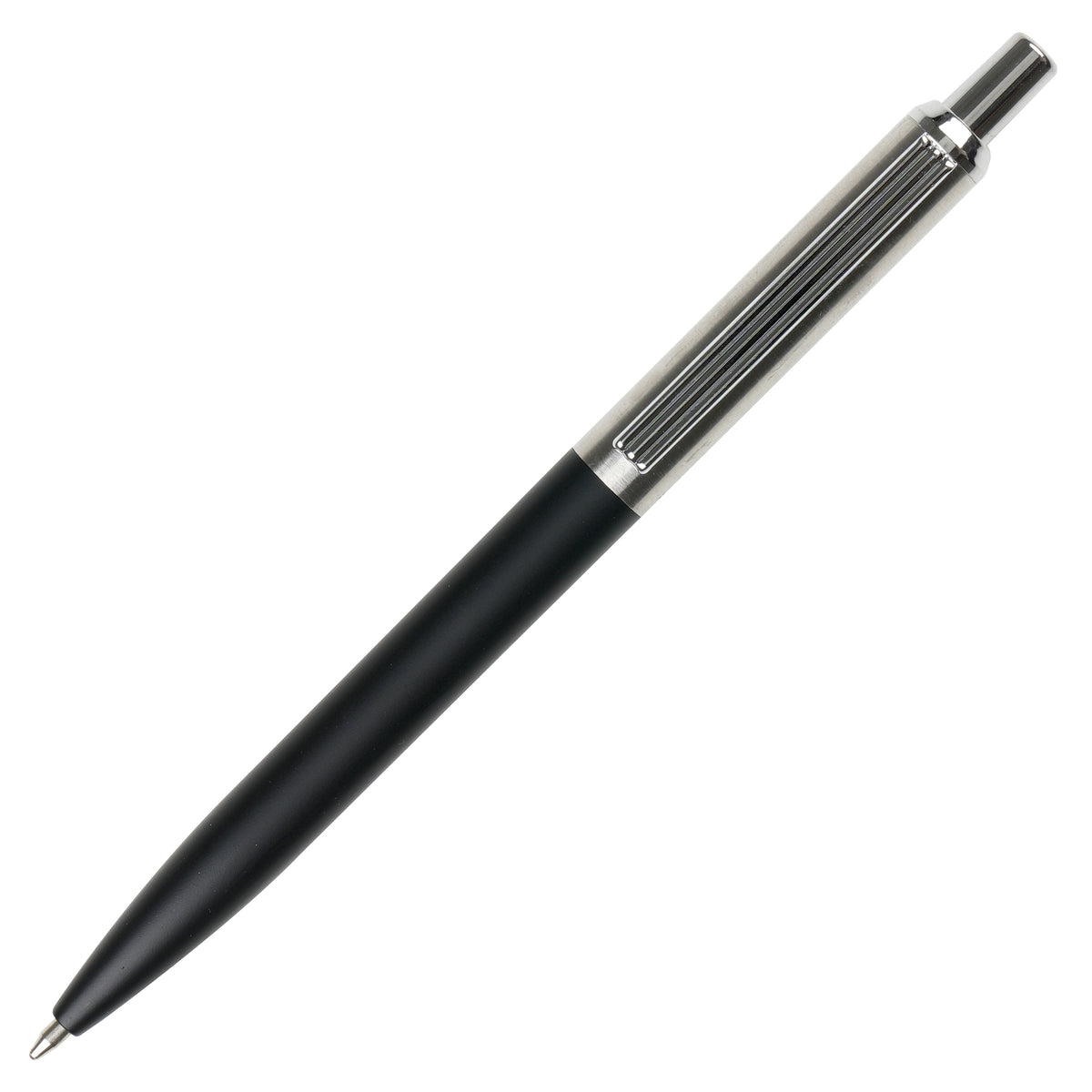 Branded Recycled ABS and Brushed Steel Ball Pen
