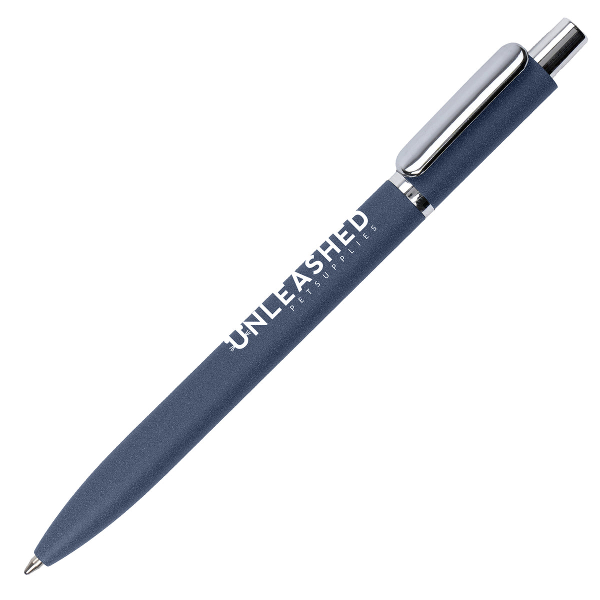Branded Granite Effect Aluminium Ball Pen in NAVY BLUE