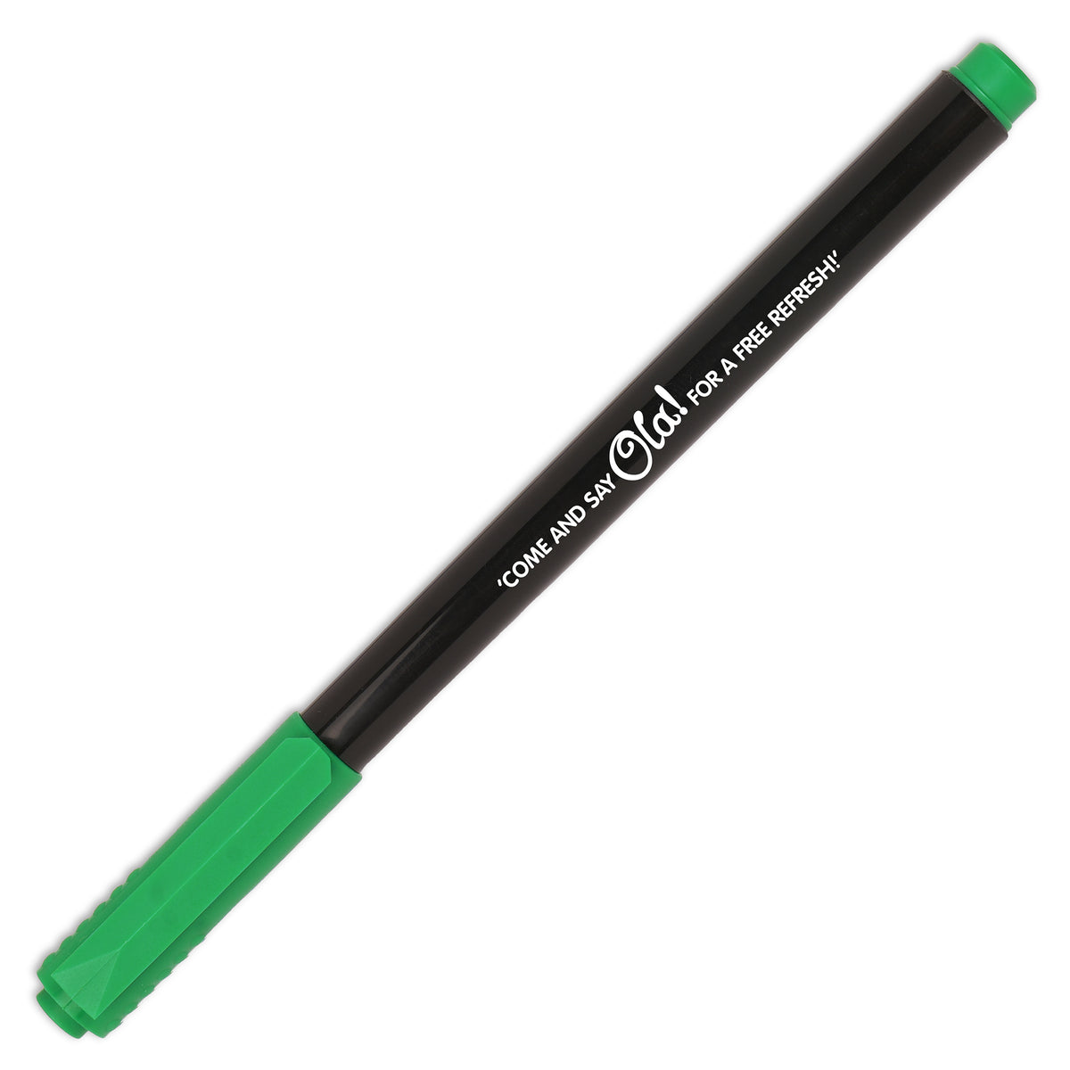 Branded Slim Permanent Fine Liner Marker in GREEN