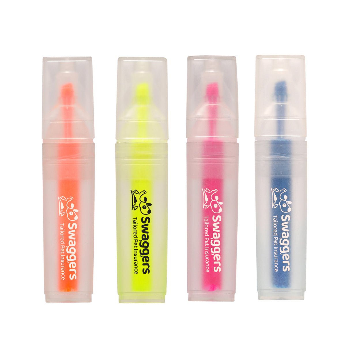 Branded Frosted RPET Highlighter with Chisel Tip