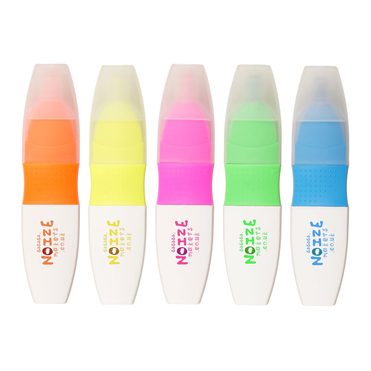 Branded White Neon Flat Capped Highlighter