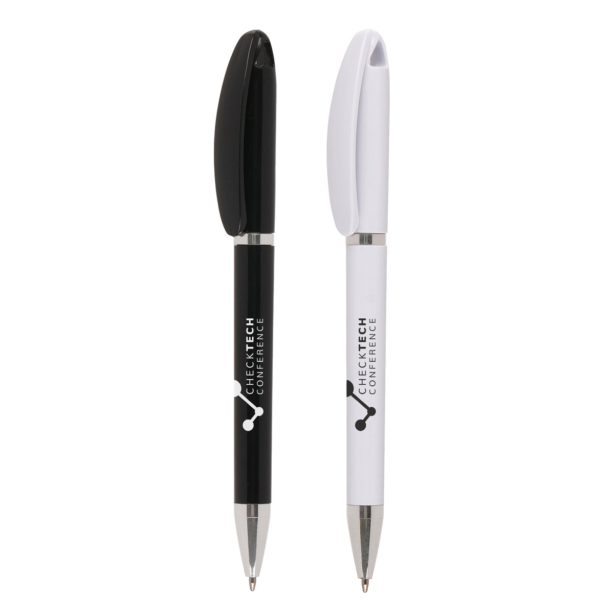 Branded Recycled ABS Ball Pen with Lanyard Loop