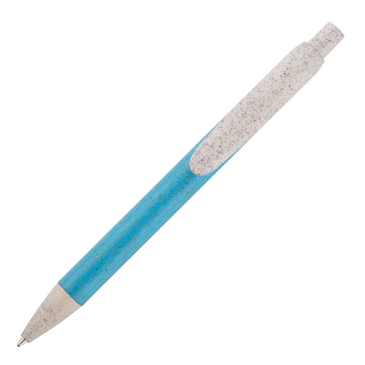 Branded Wheat Plastic Push Action Ball Pen