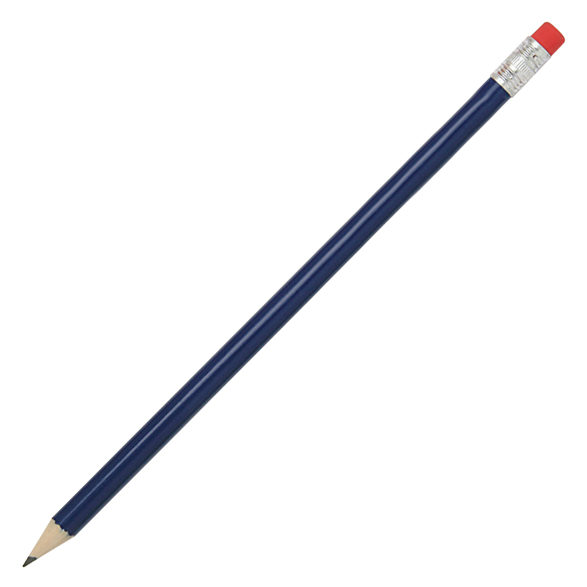 Branded HB Wooden Pencil with Eraser Tip in BLUE