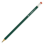 Branded HB Wooden Pencil with Eraser Tip in GREEN