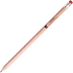 Branded HB Wooden Pencil with Eraser Tip in NATURAL