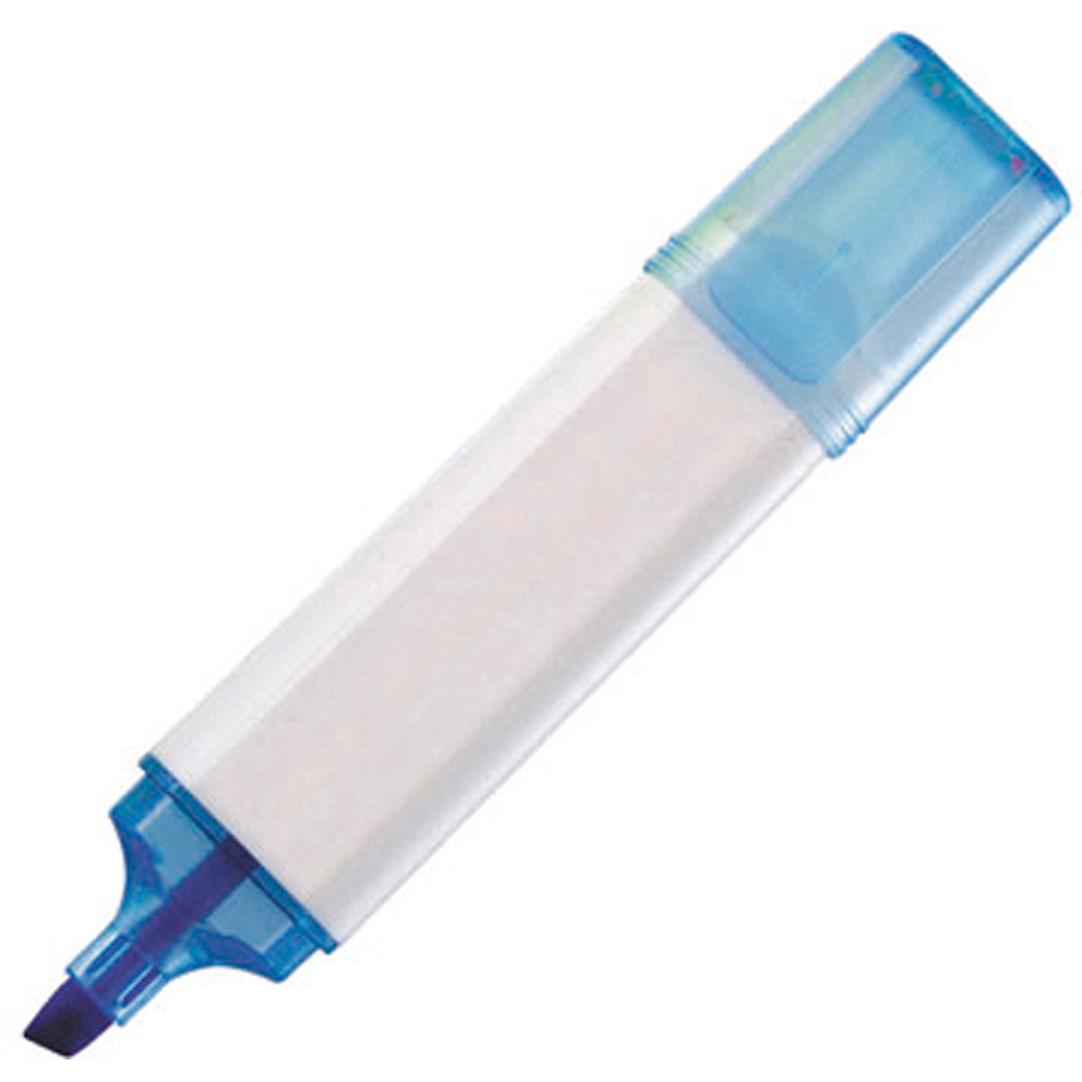 Branded Highlighter with Transparent Trim in BLUE