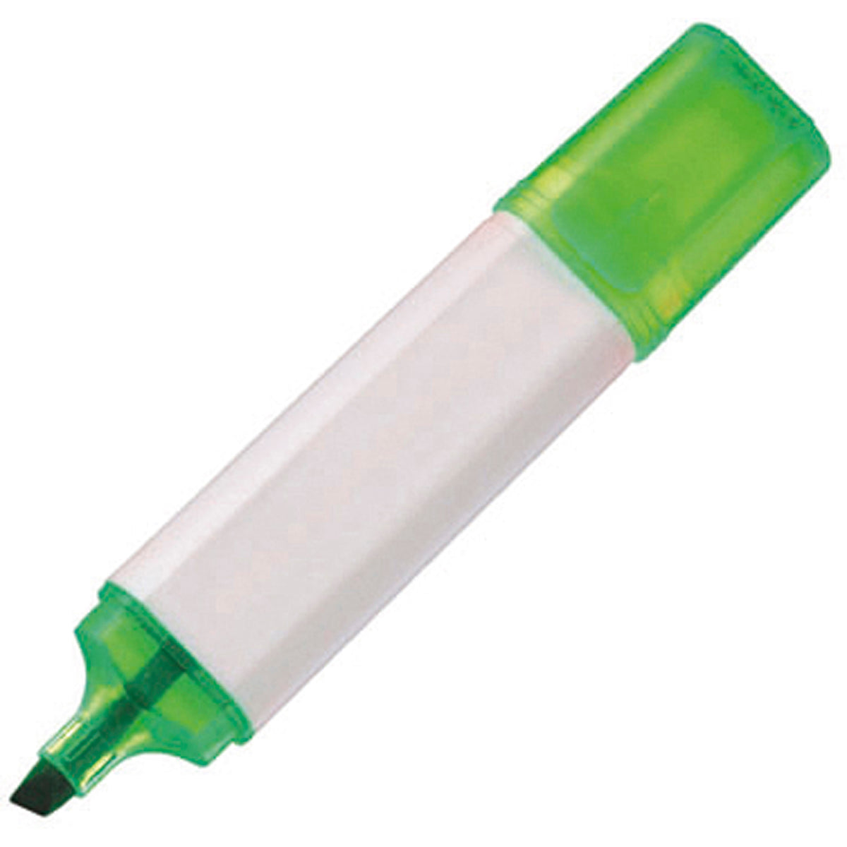 Branded Highlighter with Transparent Trim in GREEN