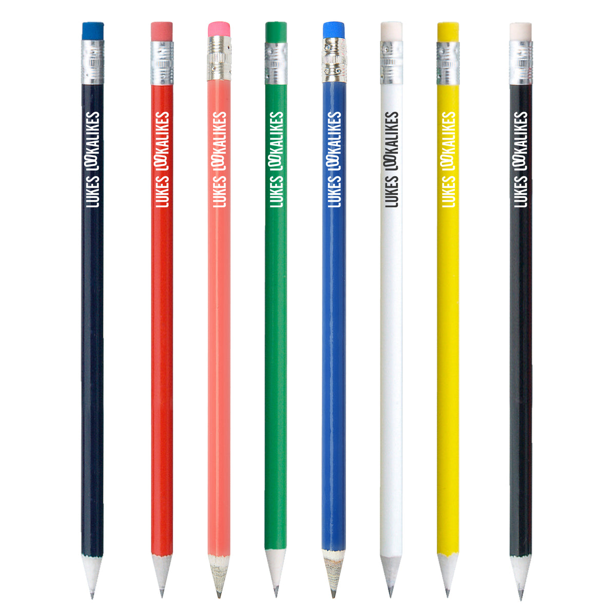 Branded Recycled Newspaper Pencil with Eraser