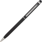 Branded Slim Aluminium Twist Ball Pen with Soft Stylus