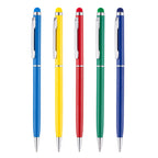 Branded Slim Aluminium Stylus Ball Pen in Vibrant Colours