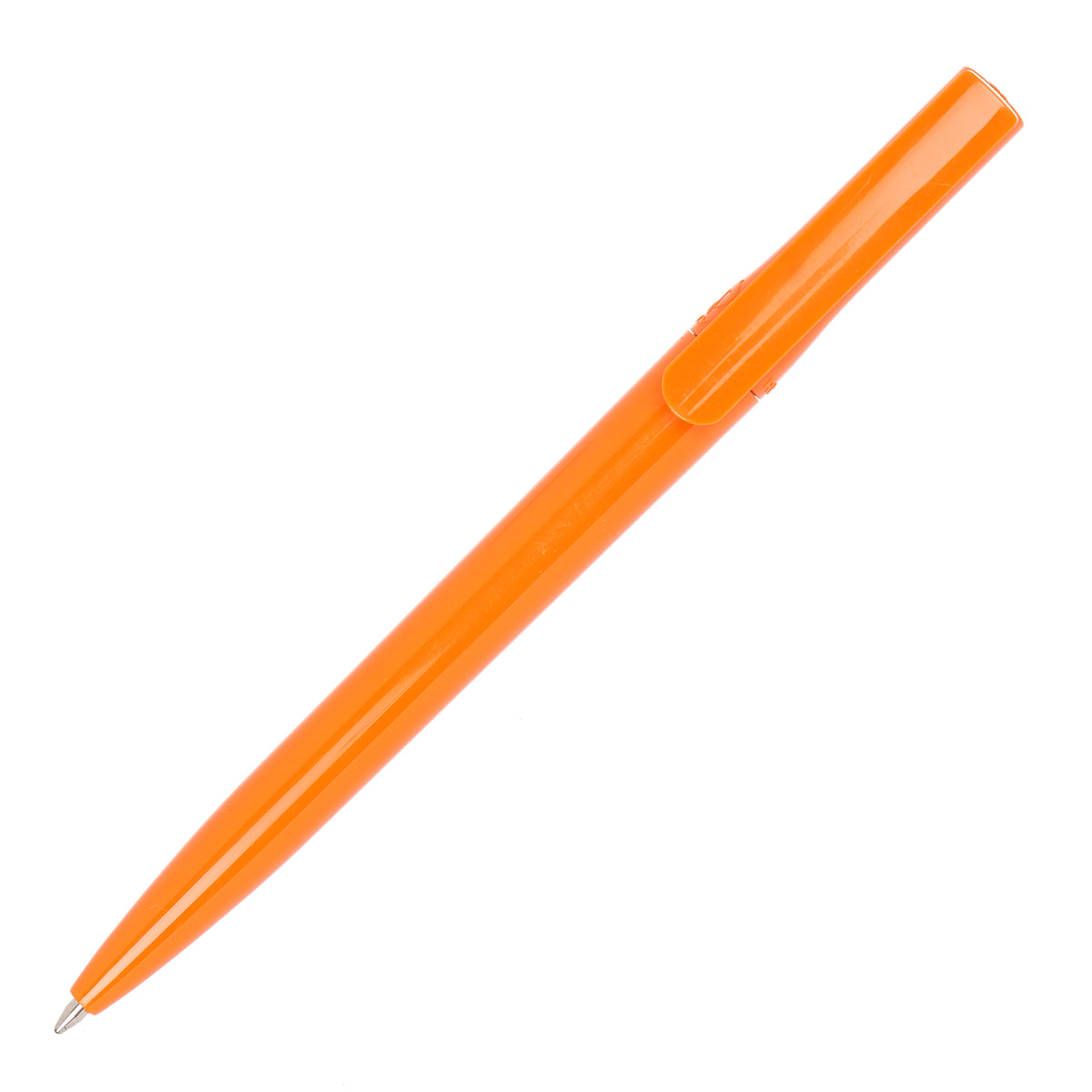 Branded Solid Colour Twist-Action RPET Ball Pen
