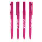Branded Solid Colour Twist-Action RPET Ball Pen