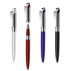Branded Pearlescent Brass Rollerball Pen