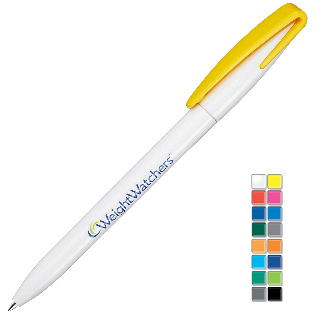 Branded Twist Action Ball Pen with Part-Recycled ABS