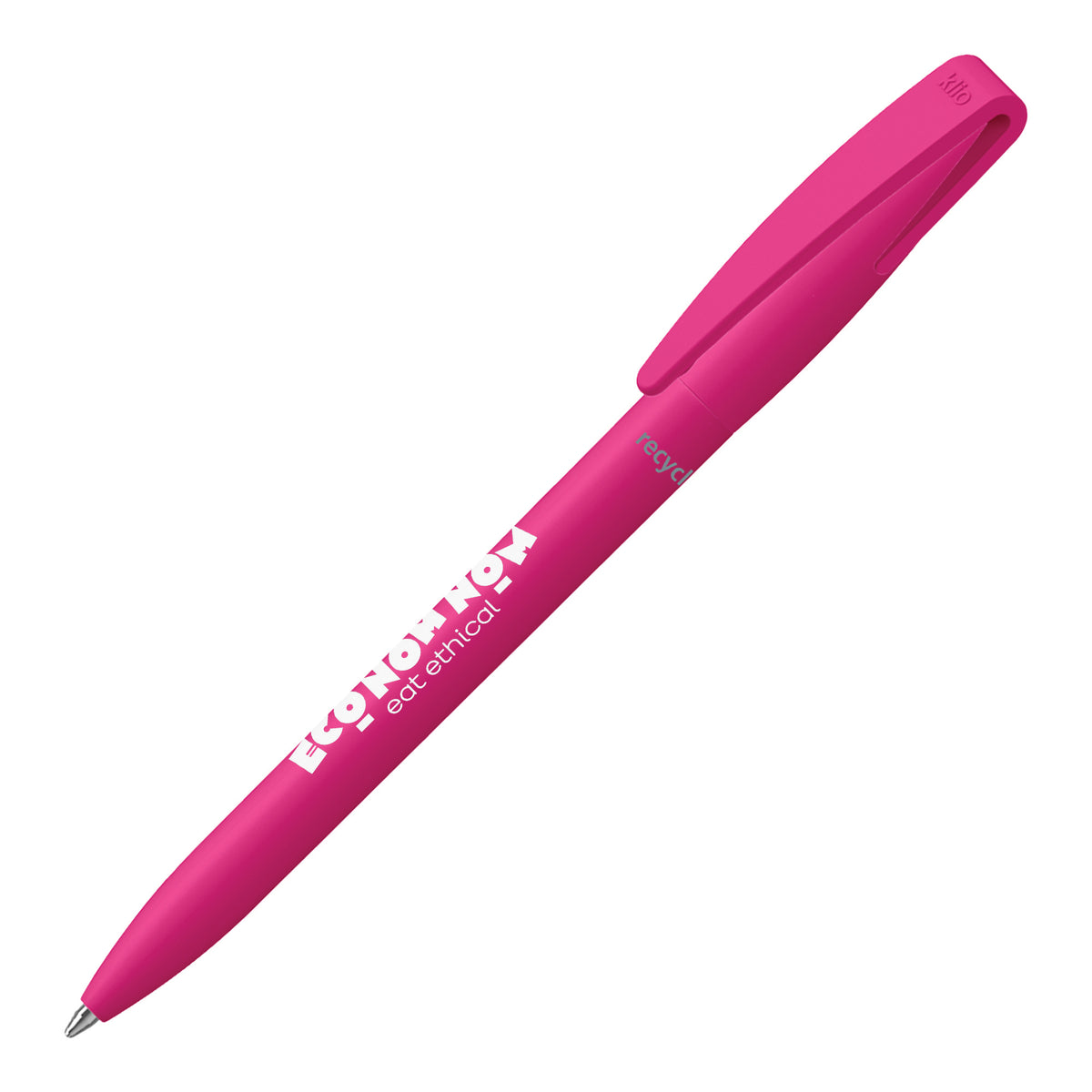 Branded Matt 100% Recycled ABS Twist Action Ball Pen