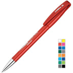 Branded Plastic Twist Ball Pen with Metal Nose Cone