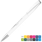 Branded Plastic Twist Ball Pen with Metal Nose and Clip
