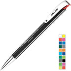 Branded High Gloss Push Ball Pen with Metal Nose and Clip