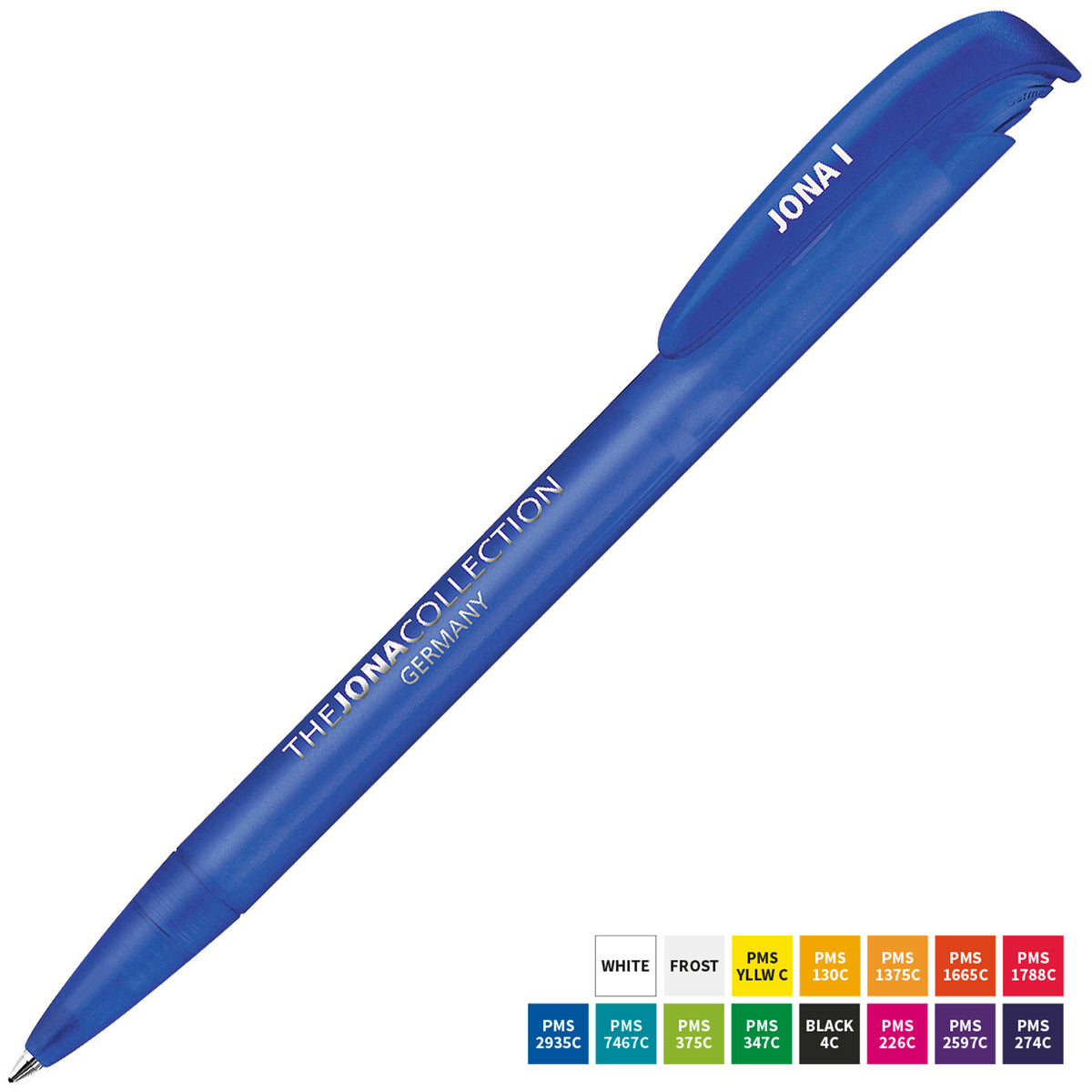 Branded Frosted Push Action Ball Pen