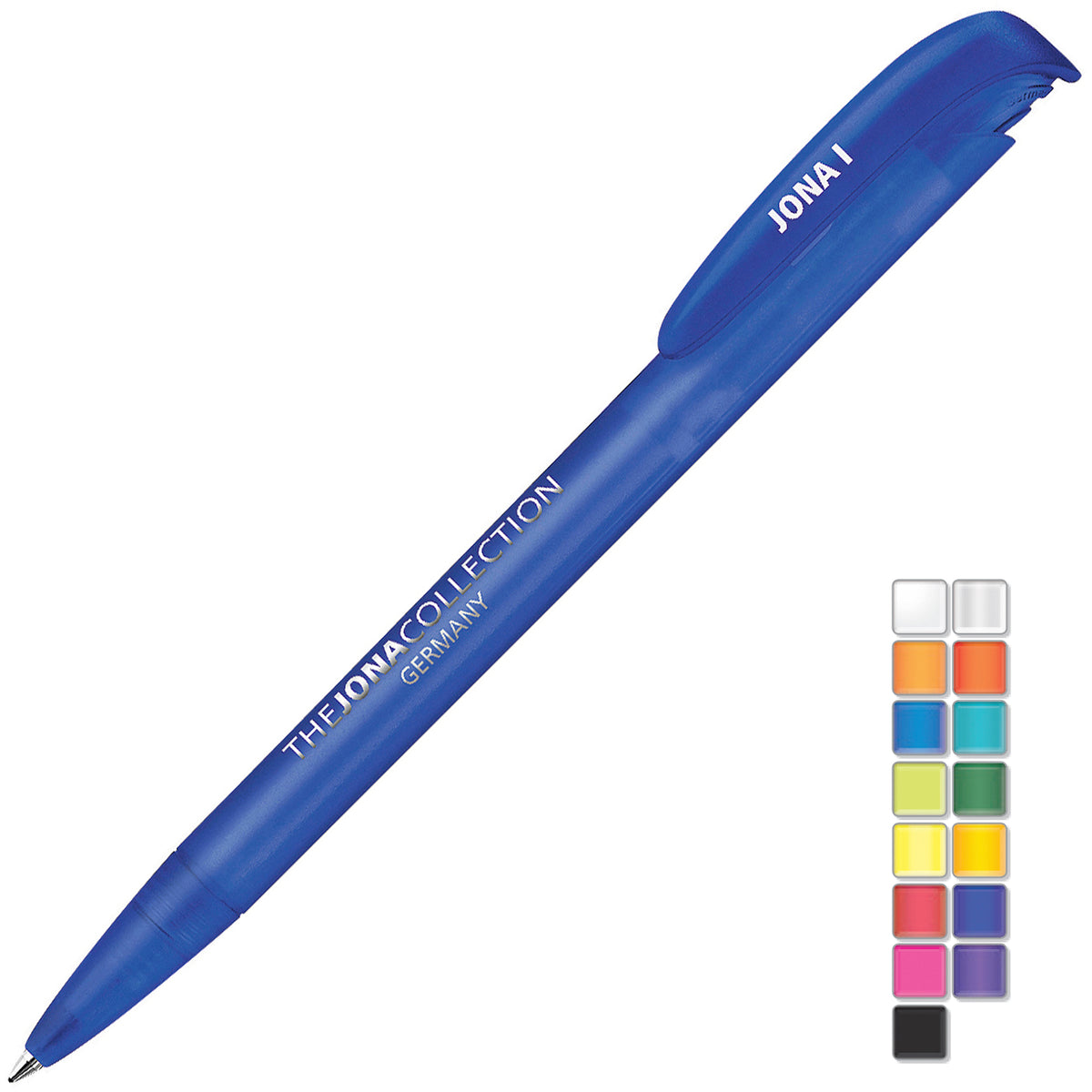 Branded Frosted Push Action Ball Pen